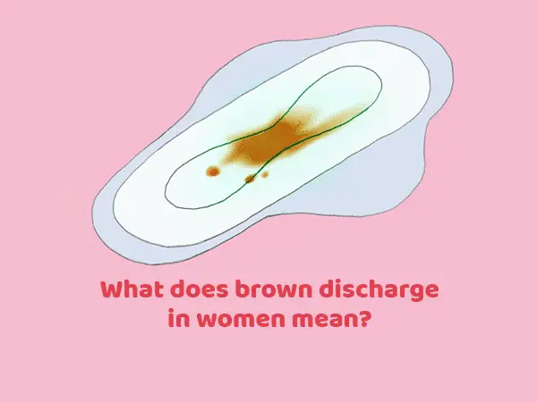 brown discharge after periods