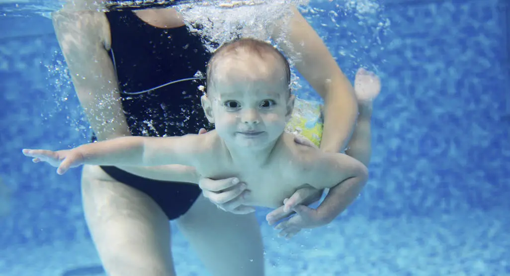 How to teach a baby to swim